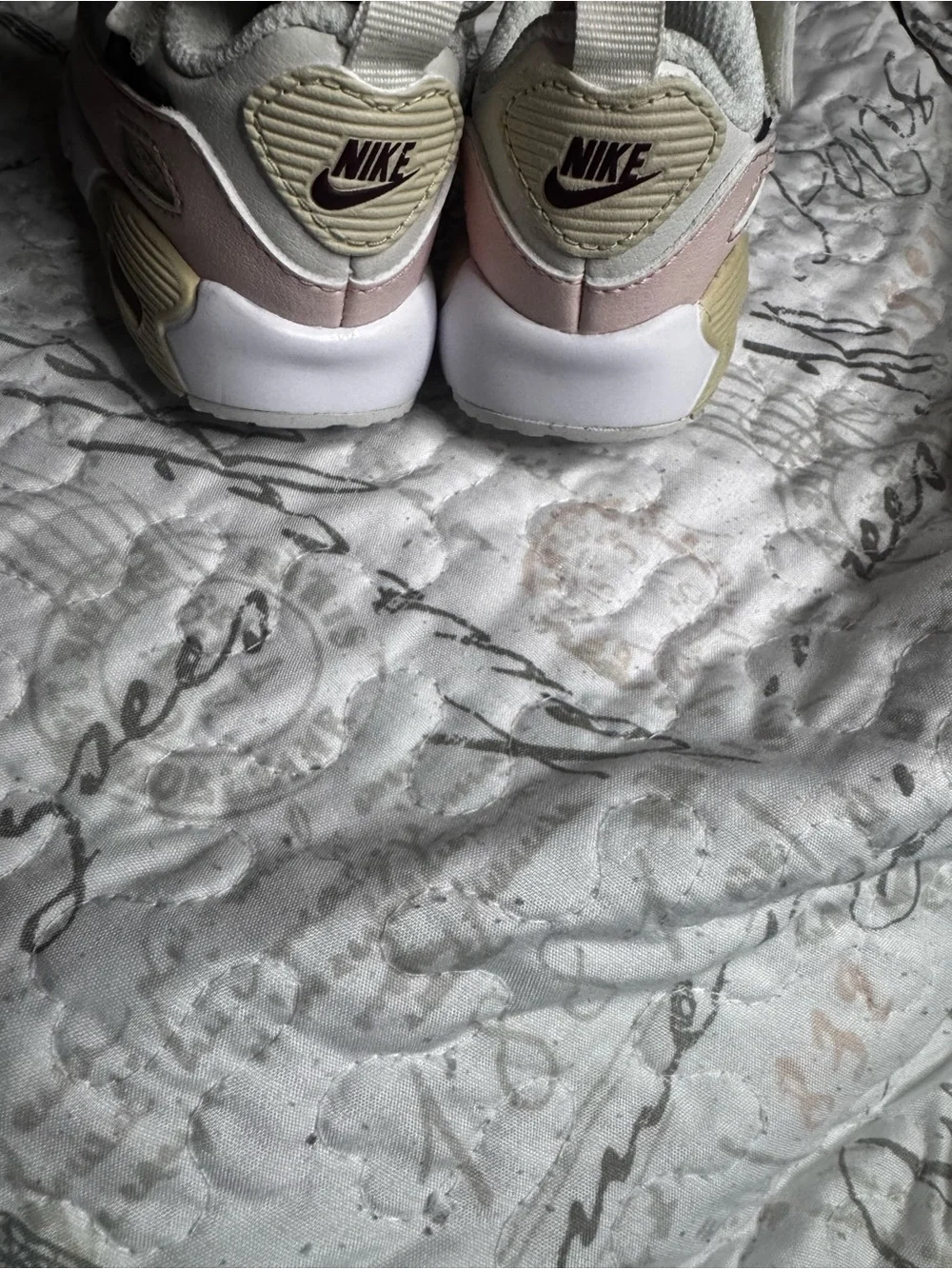 Nike Kids Cream, Pink & Burgundy Sneaker